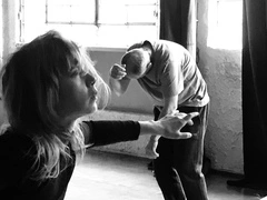 Evangelia Batoglou practicing butoh
