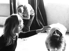 Evangelia Batoglou practicing butoh