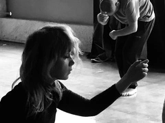 Evangelia Batoglou practicing butoh