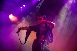 Evangelia Batoglou performing Death Is the Ultimate Woman